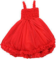 4-5T Red RuffleButts® Girls Ruffled Princess Pettiskirt Костюм Платье для девочки на день рождения