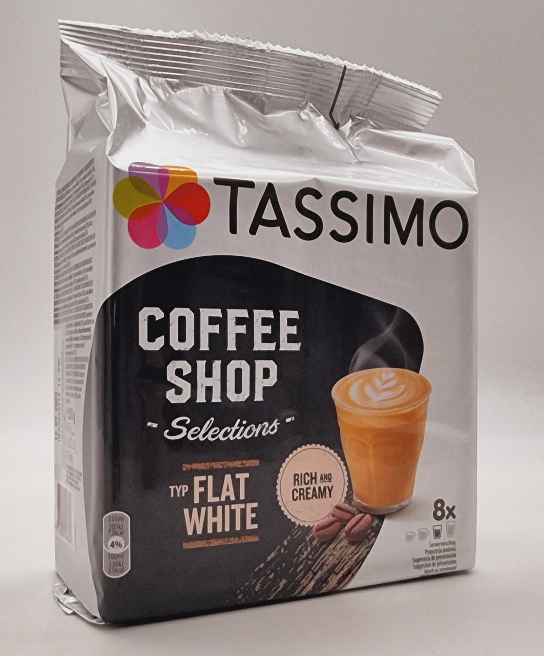 Кава в капсулах TASSIMO Flat White Тассімо Флет Уайт 8 порцій