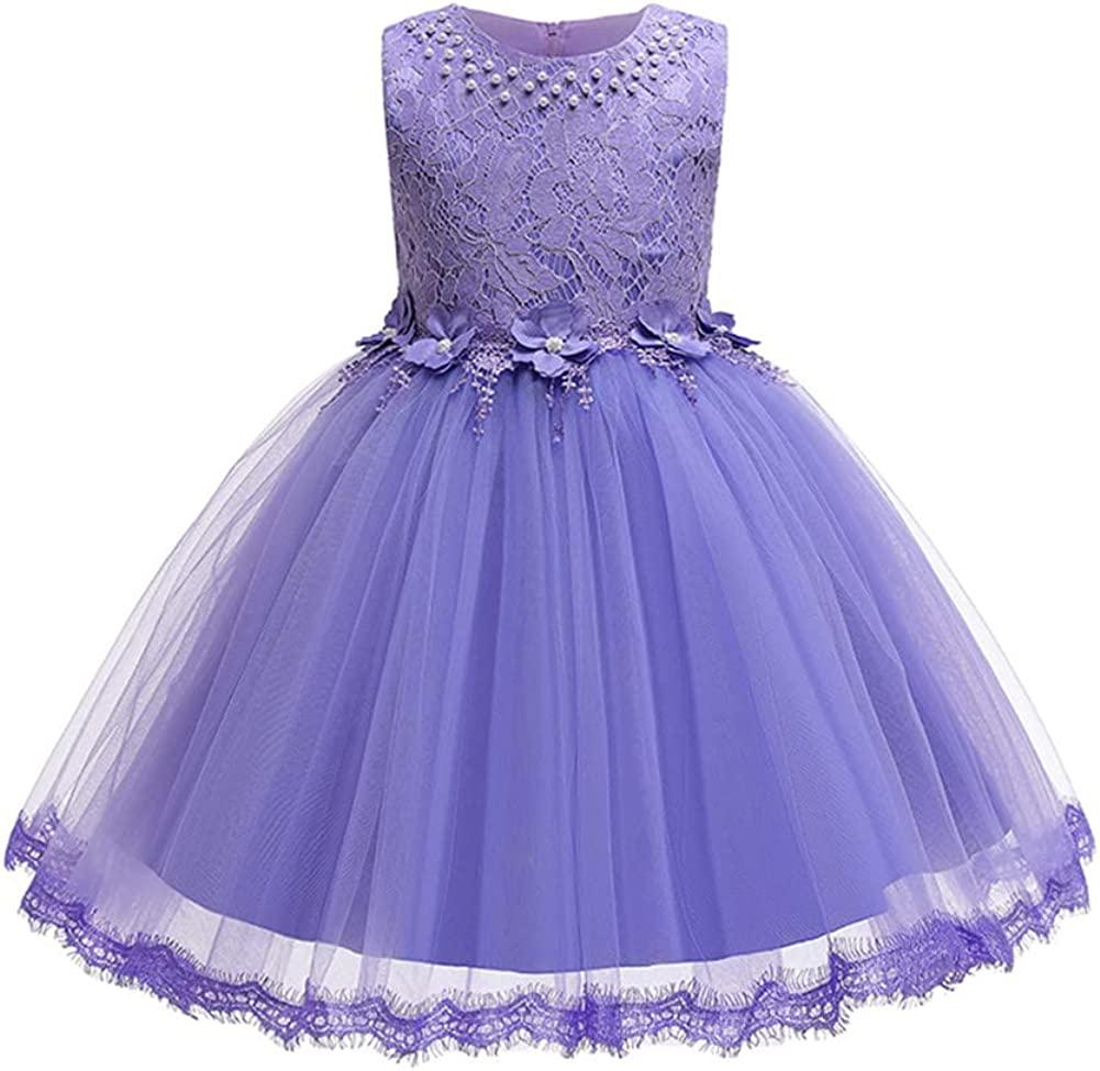 Bx2823-purple 11-12 Years Сукня для дівчаток 1-12 років Мереживна весільна сукня з паєтками у квіточку