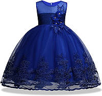 Sapphire 9-10 Years Платье для девочек от 1 до 12 лет, кружевное свадебное платье с пайетками, цветочное