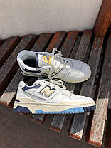 Кросівки New Balance 550 x Rich Paul Cream White Blue / Нью Беланс 550 Річ Пол Білі з Синім, фото 5