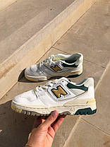 Кросівки New Balance 550 Aime Leon Dore Natural Green White / Нью Беланс 550 Аім Леон Дор Білі з Жовтим, фото 4