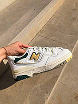 Кросівки New Balance 550 Aime Leon Dore Natural Green White / Нью Беланс 550 Аім Леон Дор Білі з Жовтим, фото 3