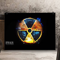 Металлический плакат Сталкер "Знак радиации" / S.T.A.L.K.E.R.
