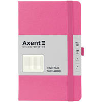 Книга записная Axent Partner, 125x195 мм, 96 листов, клетка, розовая (8201-10-A)