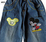 Джинси Mickey Mouse для хлопчика. 95, 100, 120, 130, 140 см, фото 5