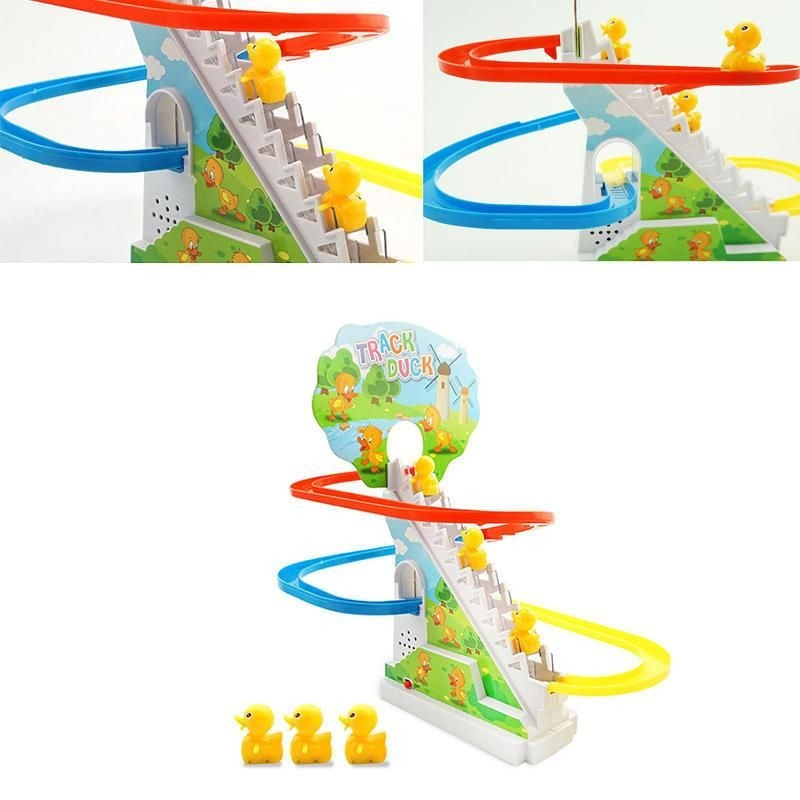 Розвивальний музичний трек міні качка підйом сходами слайд-головоломка музика