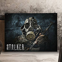 Металлический плакат Сталкер "Воин" / S.T.A.L.K.E.R.