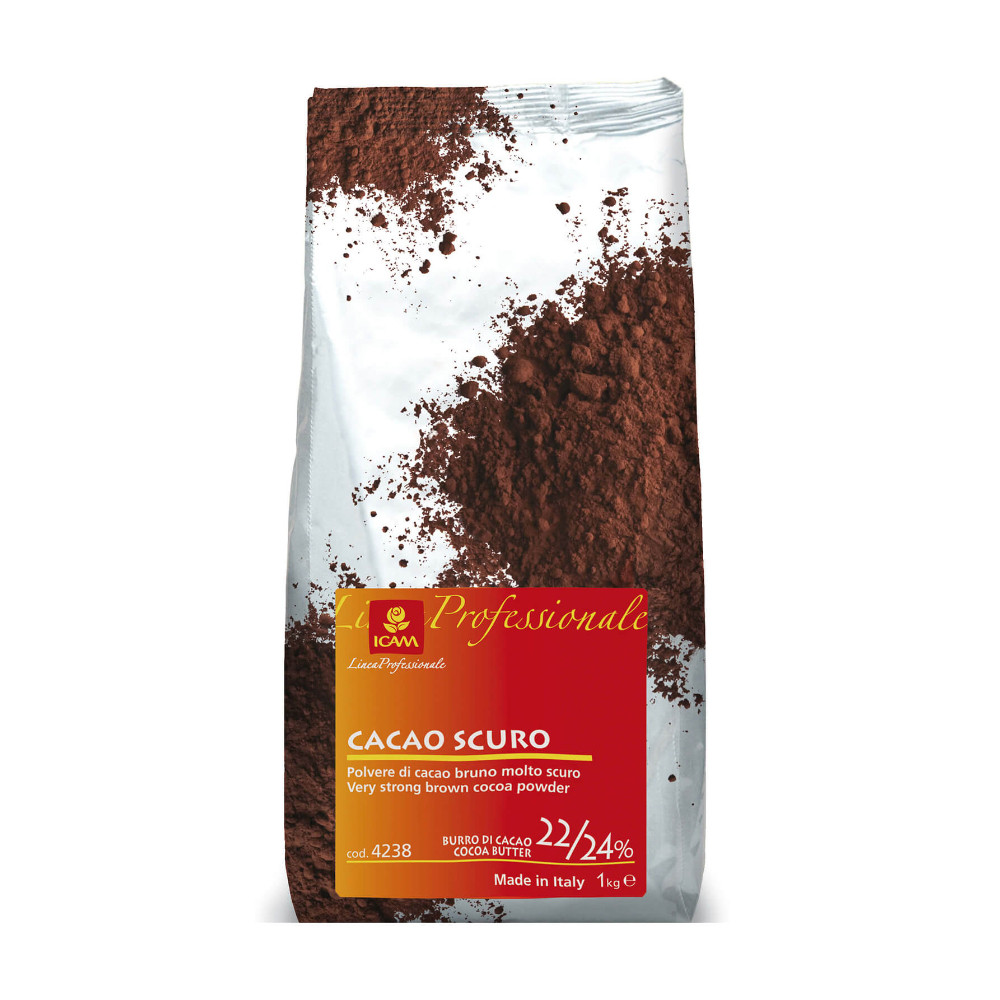 ICAM какао-порошок алкалізований 22-24%, 250г