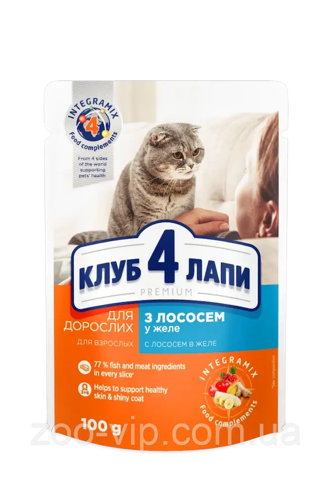 Купить Клуб 4 Лапы Влажный корм для взрослых кошек (24шт) (В ...