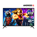 Телевізор смарт Hisense 45" Smart-TV/Full HD/DVB-T2/USB Android 13.0 + пульт ДУ, фото 2