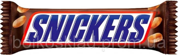 Купить Snickers 50 г, мал (1/40), цена 16.98 грн — Prom.ua (ID#1367369680)