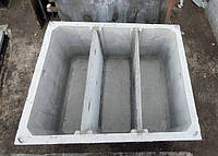 Септик бетонный монолитный 4 куб. м, 3-х камерный