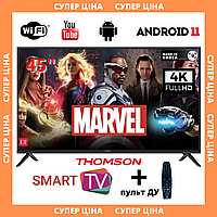 Телевизор плоский Thomson 45" Smart-TV/Full HD/DVB-T2/USB (1920×1080) Android 13.0 + пульт ДУ