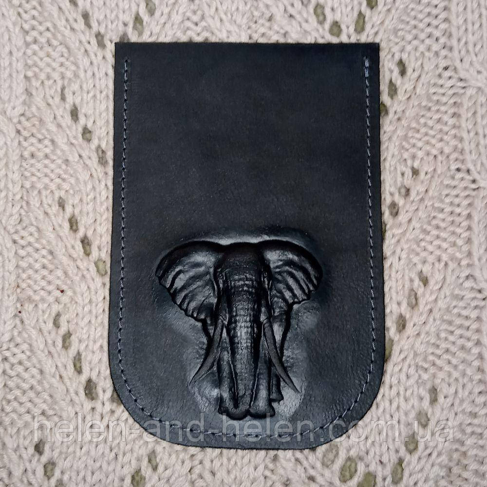 Клапан для міні сумочки 12*18. "Слон". Колір Графіт, фото 1