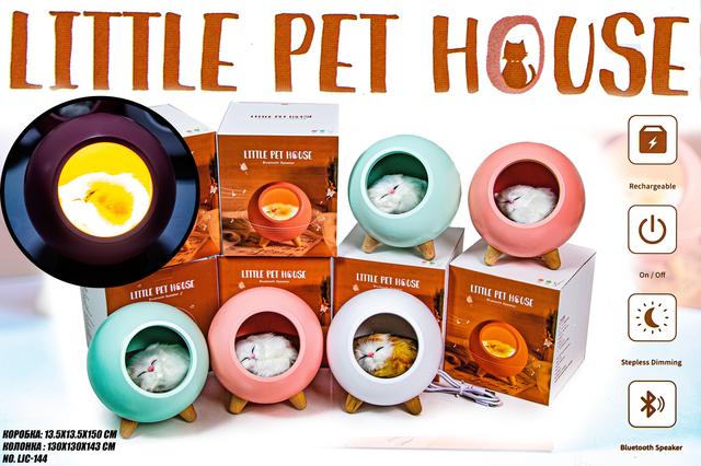 Дитячий нічник Котик у будиночку - Little Pet House Bluetooth Speaker LJC-144