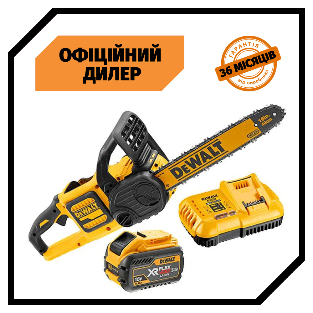 Цепная Пила На Аккумуляторе бесщёточная DeWALT DCM575X1 (54В, 3Ач ...