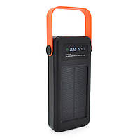 Power bank 30000 mAh Solar, YM-635, Input: 5V/2.1A, Output: 5V /2.1A, Black, BOX