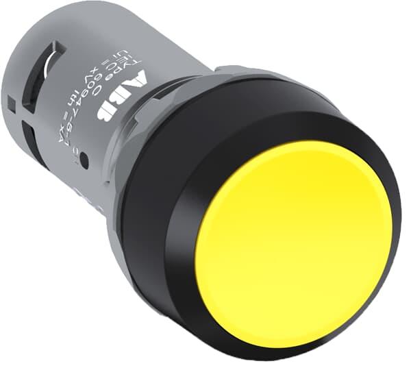 Кнопка з поверненням ABB CP1-10Y-01 Компакт 1NC Жовтий (1SFA619100R1043)