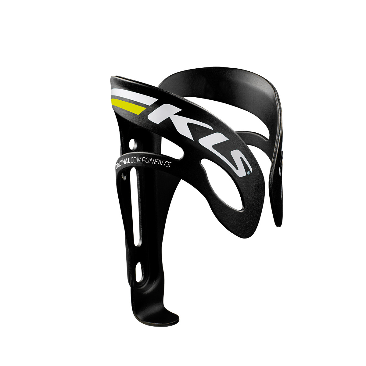 Фляготримач алюмінієвий KLS Squad чорний/зелений