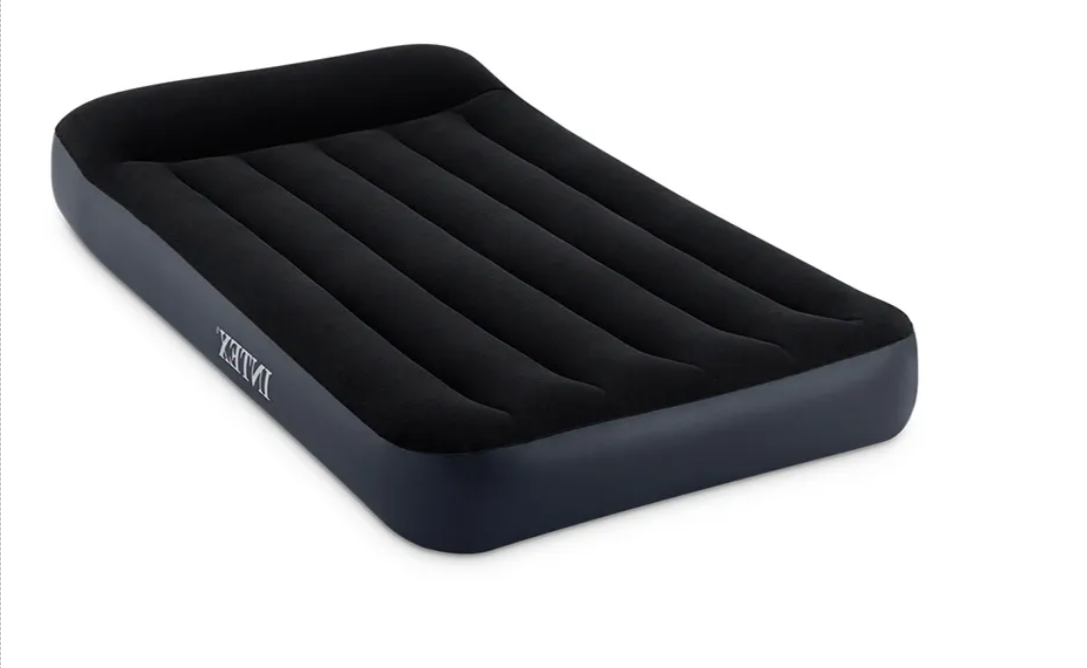 Надувний велюровий матрац 64141 Intex з підголовником, 191х99х25 см, фото 1