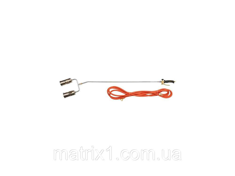 Газовий пальник VOREL з 2 соплами L=1385 мм зі шлангом l=5 м Польща