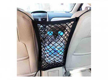 Сітка-кишеня між сидіннями в салон автомобіля Nuoyi Miao 25.4*30.5 см Органайзер в авто Чорний (KG-5914)