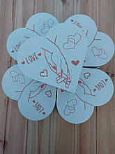 Подарунок на 14 лютого. Коробка Серце пакування для подарунка на день закоханих, День Святого Миколая