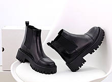 Жіночі черевики Balenciaga Tractor 20mm Boot Black (с мехом) 636599WA8E91000, фото 4