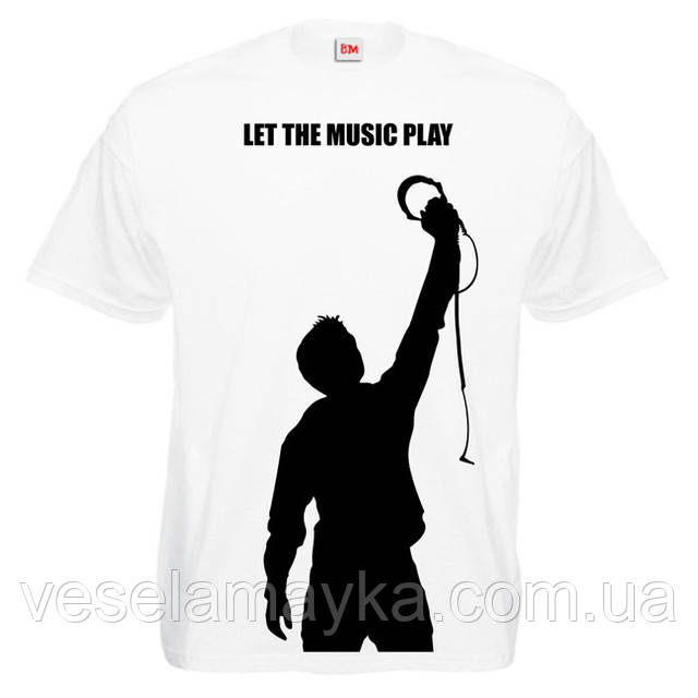 Футболка "Let the music play", фото 1