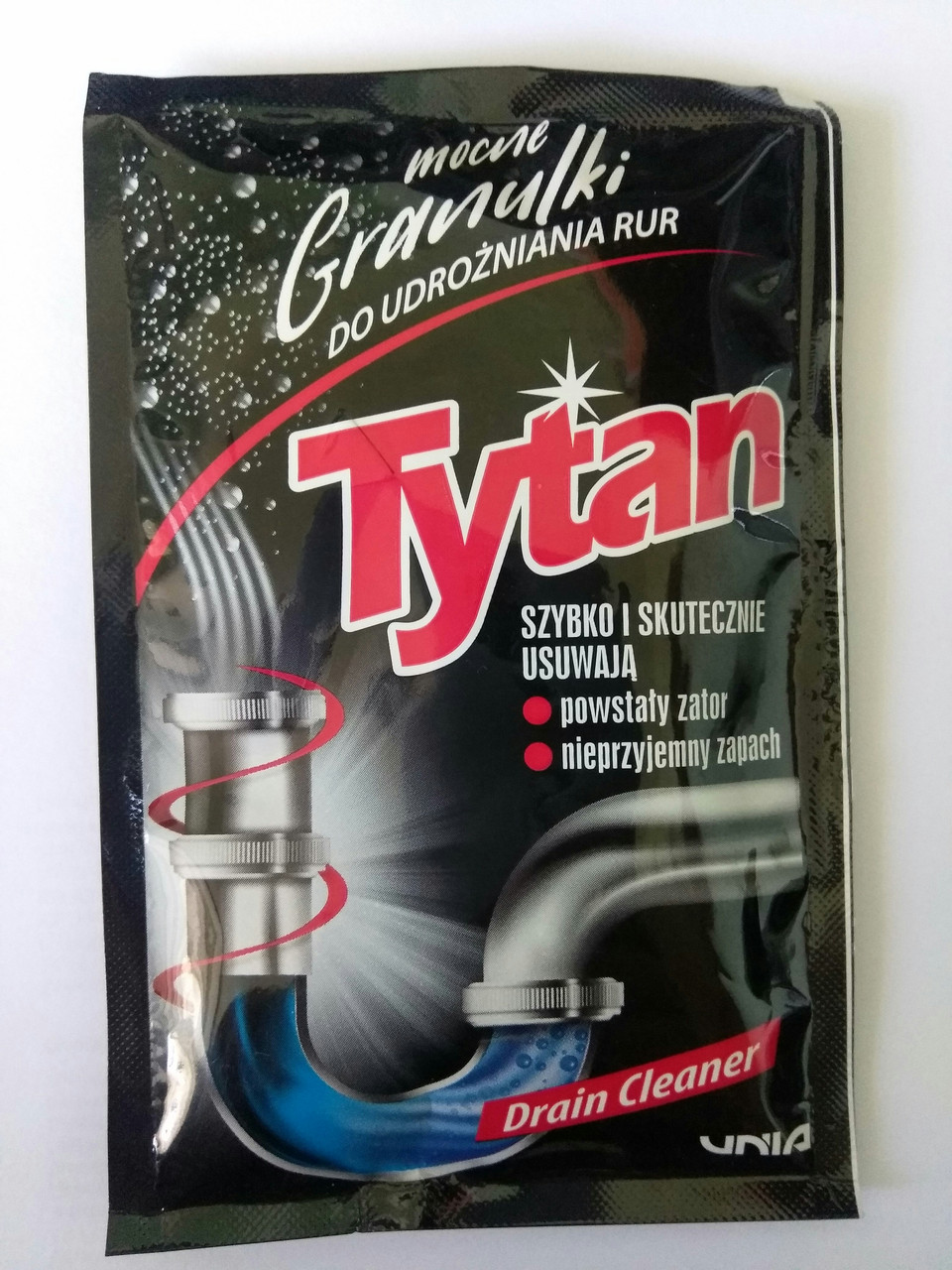 Гранульований засіб для прочистки труб (сашетка) 40г Tytan 96-020-065, фото 1
