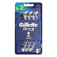 Станок одноразовый Gillette Blue 3 Sport 8 шт (7702018531783)