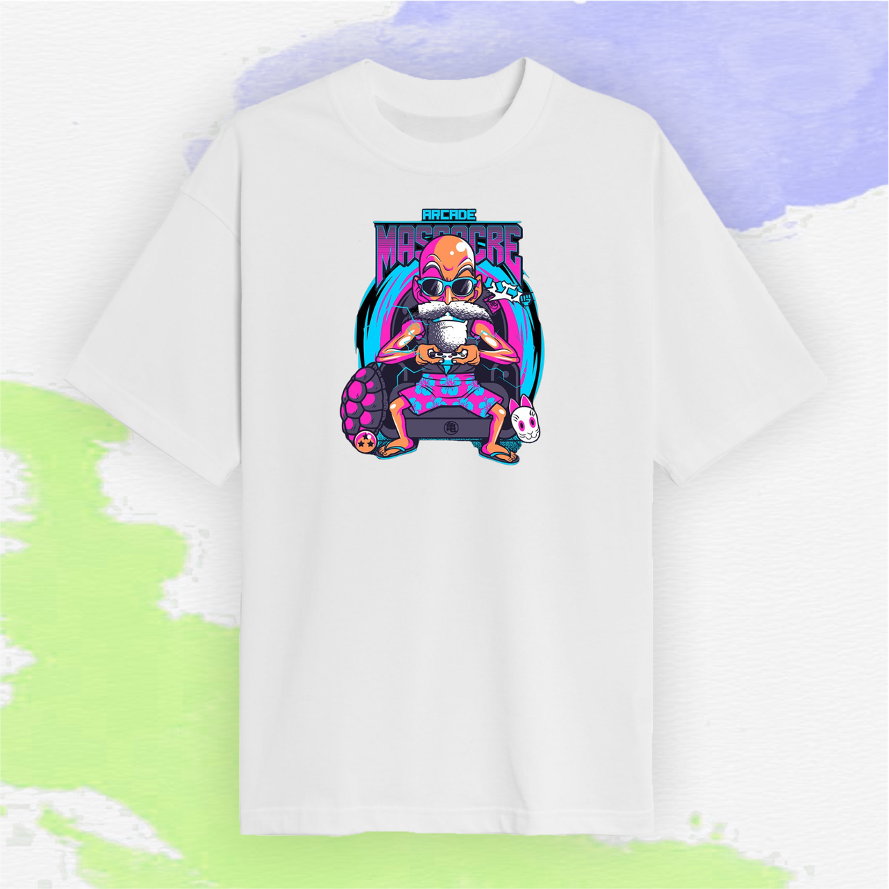 Футболка з принтом Dragon Ball біла