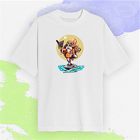 Футболка з принтом Dragon Ball біла M