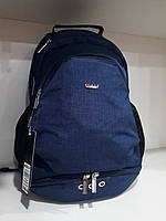 Шкільний рюкзак ортопедичний підлітковий для хлопчика 6-11 клас синій 44*37 см Dolly 384