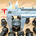 Чорна колісна гайка M14x1.5х42мм ключ 21мм для Tesla Model 3, Model S, Model X, Roadster, фото 6