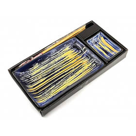 Сервіз для суші "Жовто синій"(28х14 см)