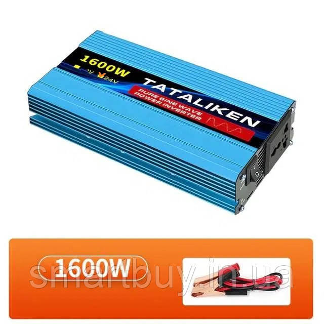 Інвертор TATALIKEN 1600W 24V з чистою синусоідою