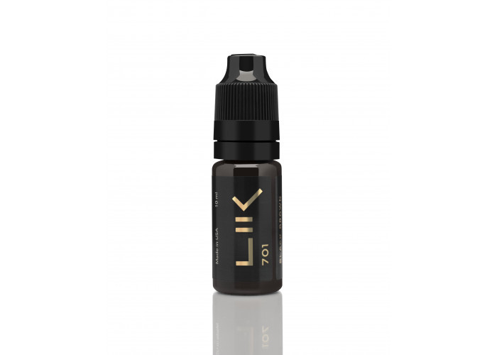 Пігмент для татуажу LIK No701 BLACK BROWN BROWS 10 мл