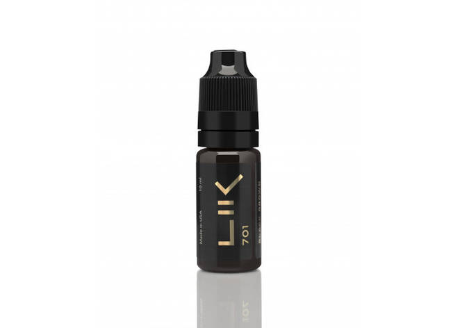 Пігмент для татуажу LIK No701 BLACK BROWN BROWS 10 мл, фото 1