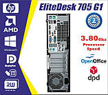 Системний блок HP 705 G1 A4 PRO-7300B/ddr3 0 gb) AMD Radeon HD 8470D БЕЗ ОЗП І HDD, фото 2