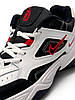 Чоловічі кросівки Nike M2K Tekno White Black Red Кеди Найк М2К Текно демісезон Унісекс кеди шкіра хіт сезону, фото 10