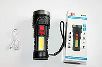 Потужний ручний світлодіодний акумуляторний ліхтар лампа Bailong BL-822 USB Charging flashlight, фото 5