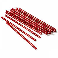 Пружины для переплета пластиковые Binditek А4 10 мм красные 100 шт
