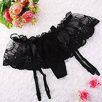 Прозорий пояс для панчіх із трусиками та підв'язками до панчіх