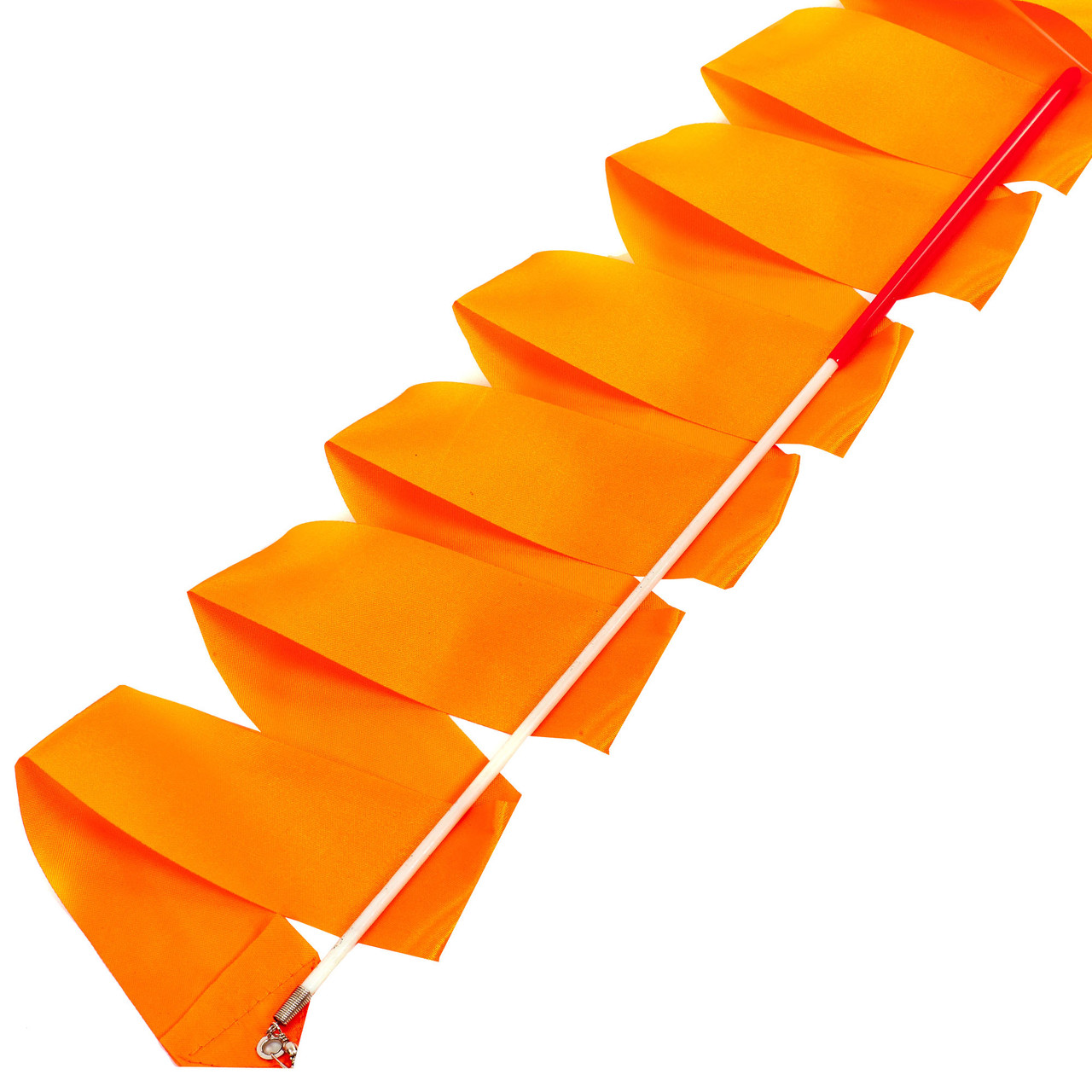 Стрічка для художньої гімнастики з паличкою Zelart 3249 довжина 3,3 м Orange, фото 1