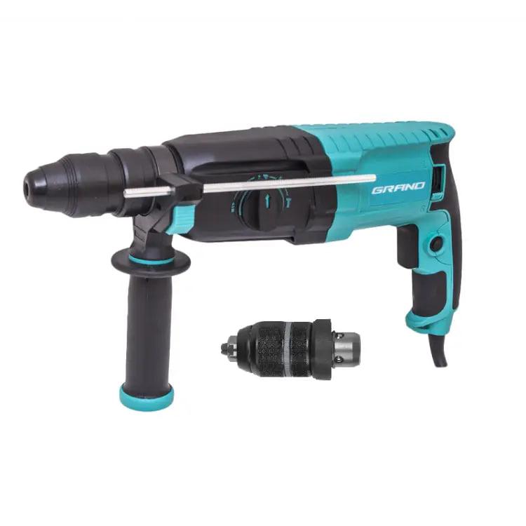 Перфоратор ручний електричний Grand ПЕ-1300 DFR, Прямовий перфоратор 1300 Вт із 3 режимами, фото 1