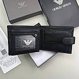 Чоловіче брендове портмоне з монетницею (2098) подарункова упаковка, фото 2