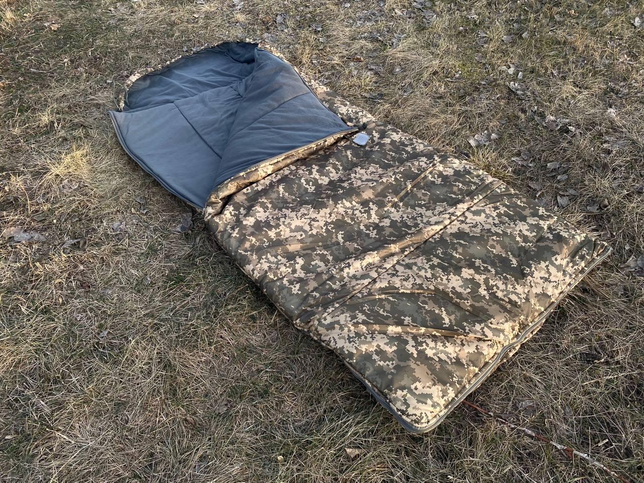 Спальний мішок зимовий туристичний -35°C піксель ХХХL