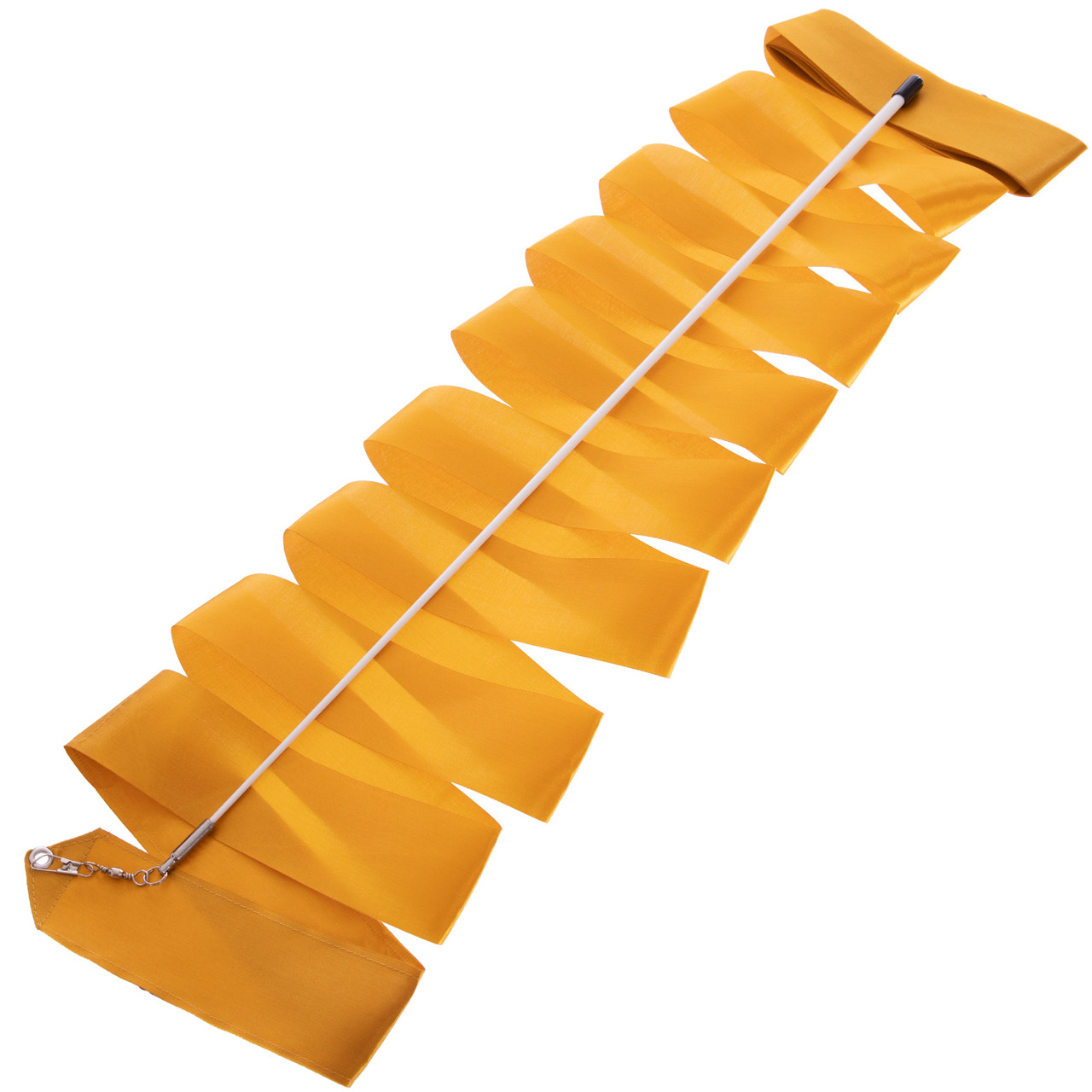 Стрічка для художньої гімнастики з паличкою Zelart 5516 довжина 6 м Yellow, фото 1